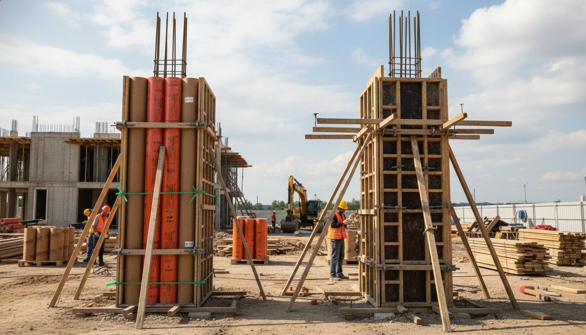 Formas de papelão ou madeira: qual é mais econômica?