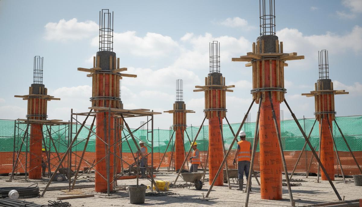 Formas de papelão resistentes: desempenho e segurança na obra