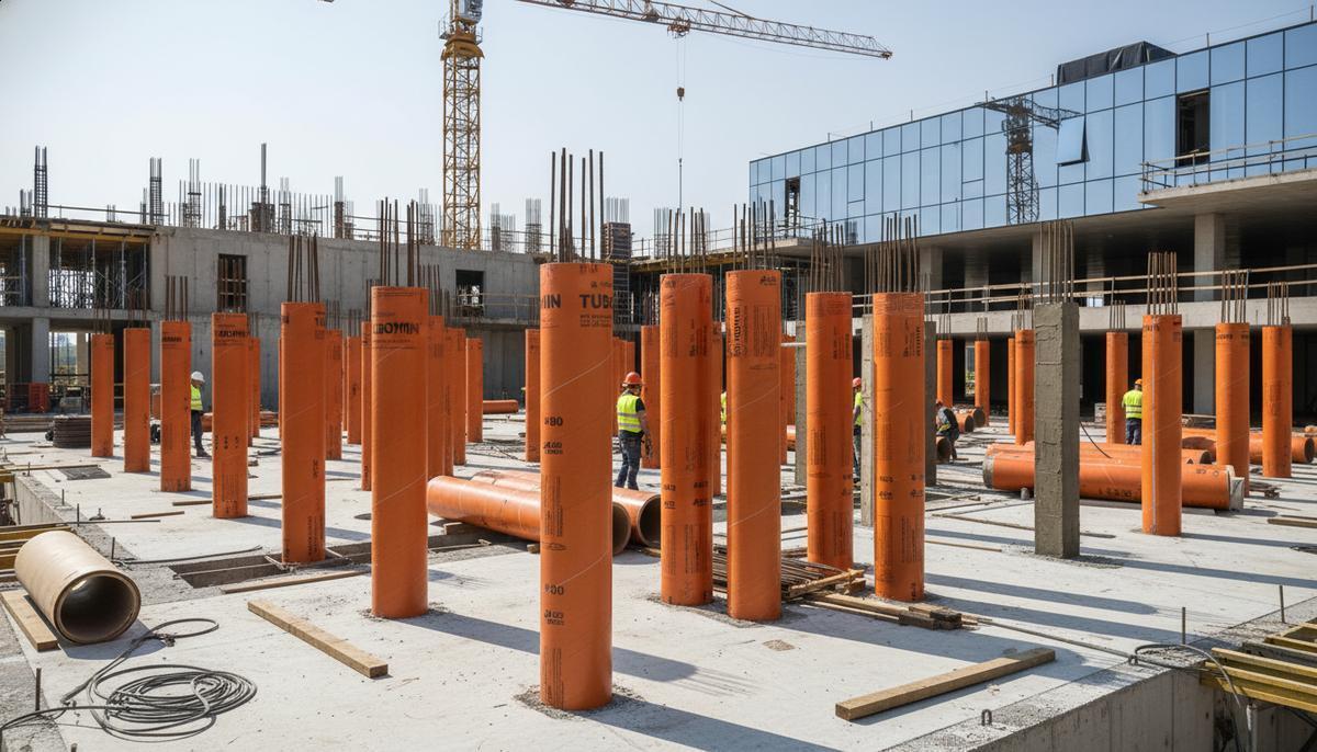 Tubomin: diferencial em formas de papelão para obras